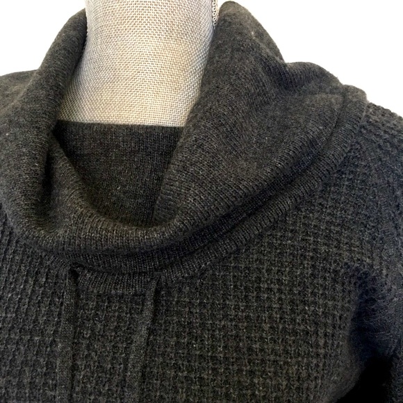 LOFT Waffleknit Cowl Neck Tunic Sweater, size Medium❤️ - Picture 3 of 12